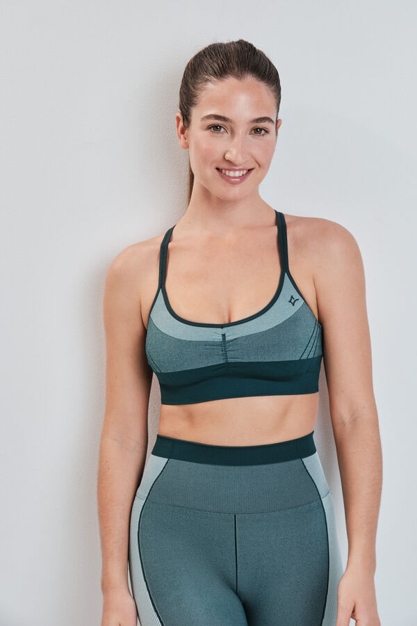 Dash and Stars Brasier deportivo SEAMLESS COMFORT verde verde
