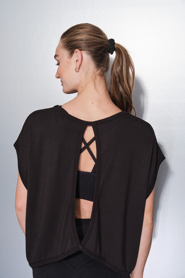 Dash and Stars Playera negra de tejido extra suave negro
