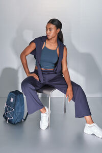 Dash and Stars Pantalón recto ancho azul oscuro