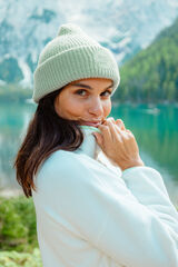 Dash and Stars Gorro tricot logo verde verde