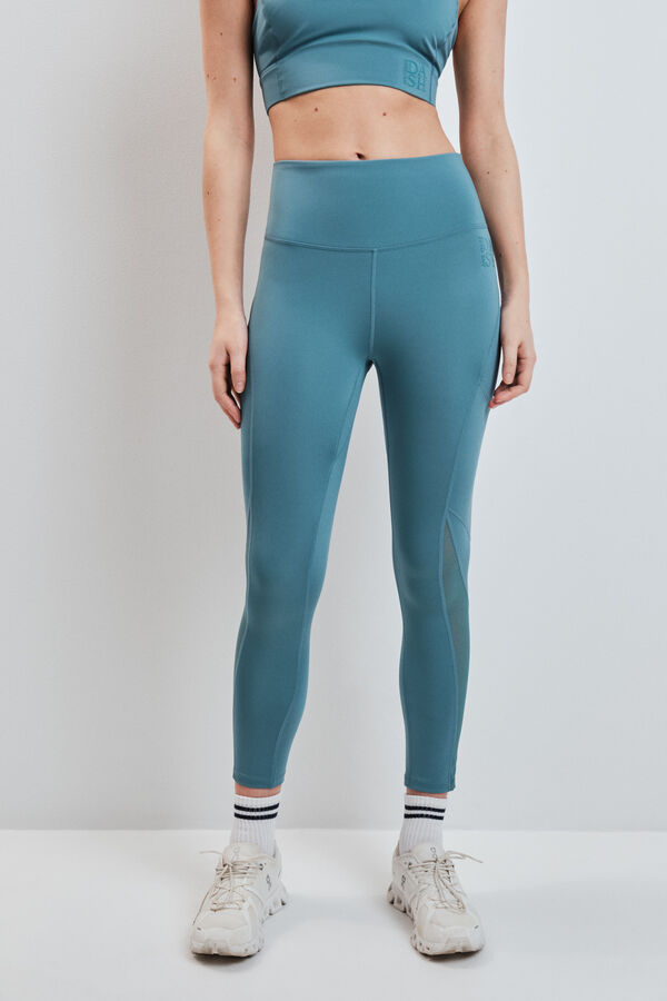 Dash and Stars Leggings 4D STRETCH crop verde verde