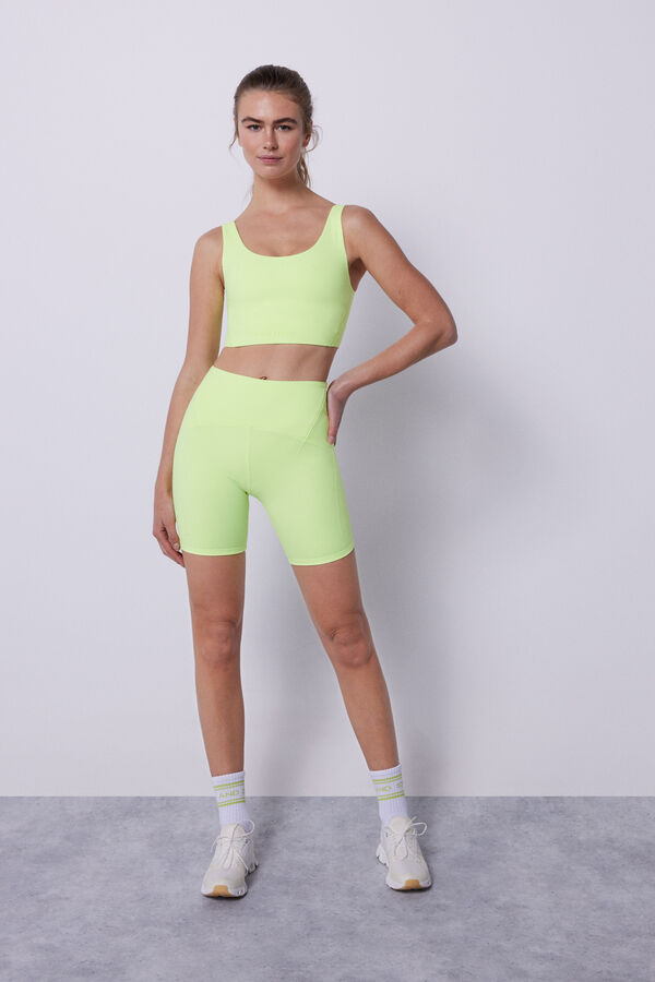 Dash and Stars Brasier deportivo SOFT MOVE amarillo estampado