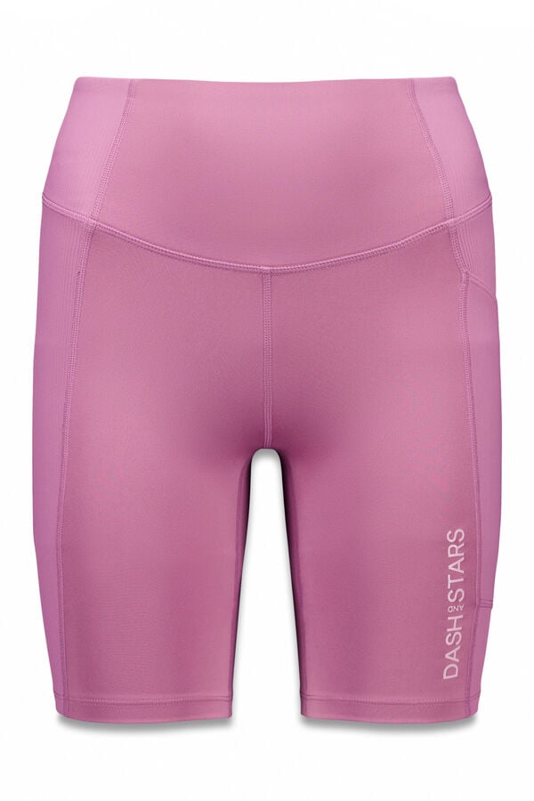 Dash and Stars Pantalón legging de ciclismo rosas 4D STRETCH rosa