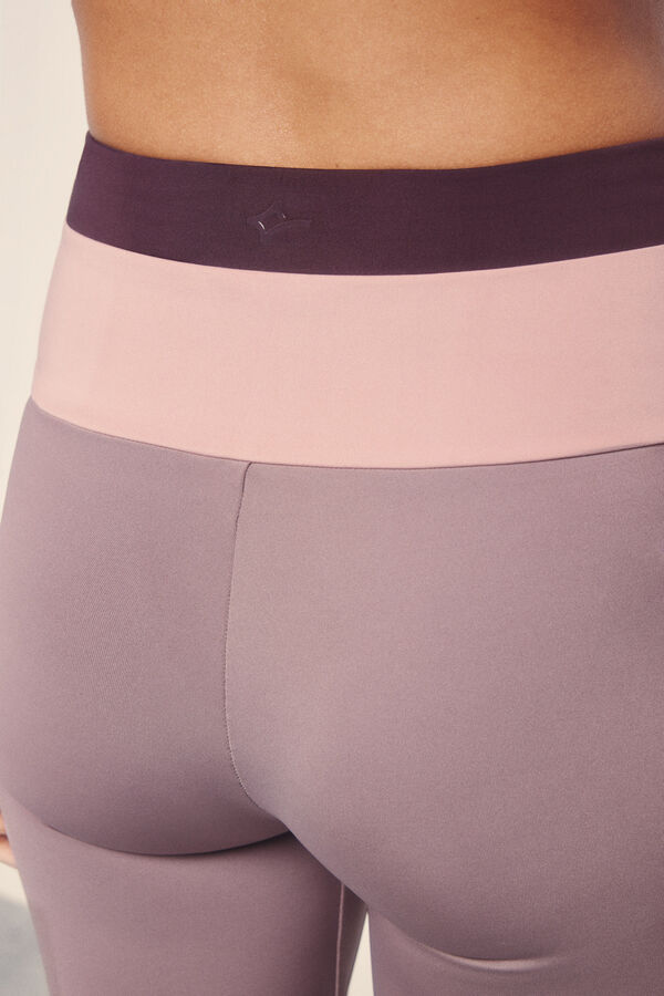 Dash and Stars Leggings 4D STRETCH block rosa rosa