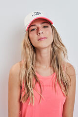 Dash and Stars Gorra t&eacute;cnica con logo blanca blanco