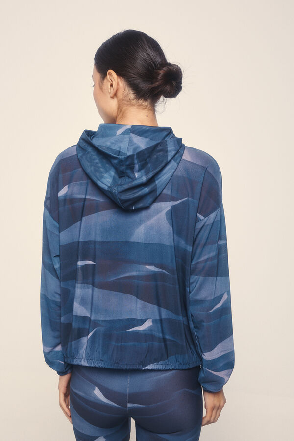 Dash and Stars Chaqueta mesh tejido técnico ligero  azul