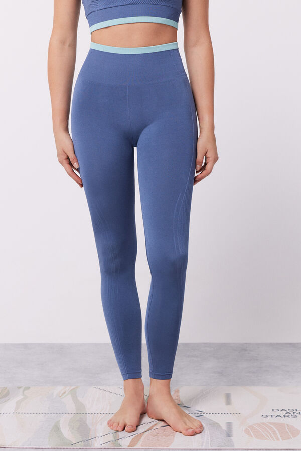 Dash and Stars Leggings azul Seamless Comfort azul