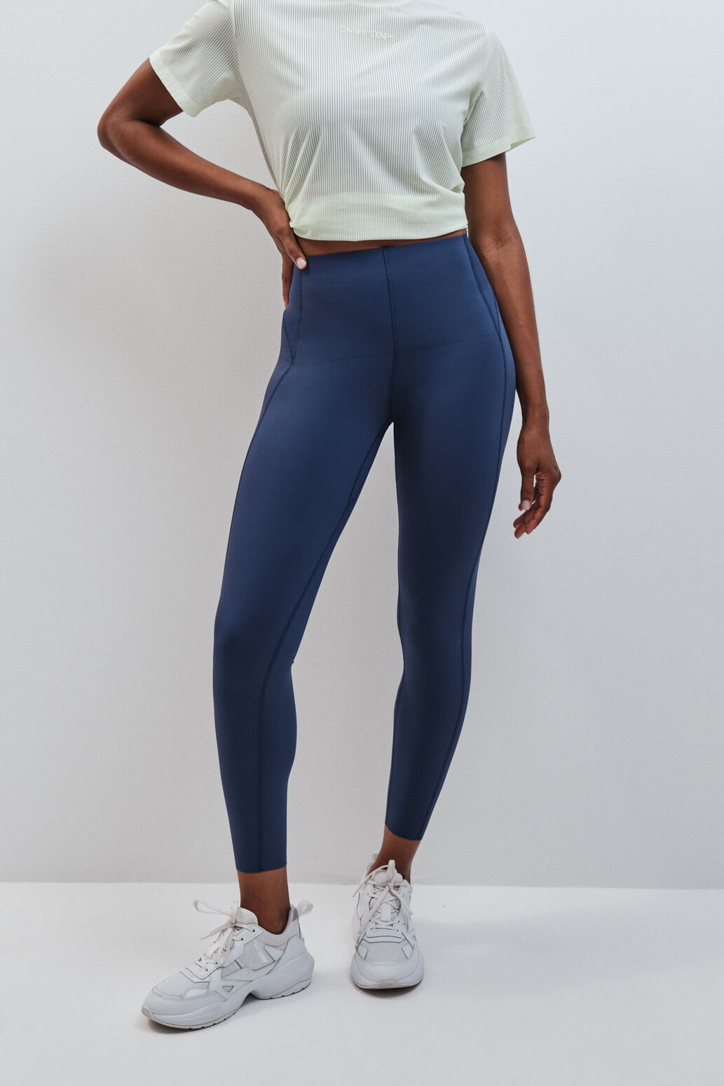 Dash and Stars Legging compresivo largo azul