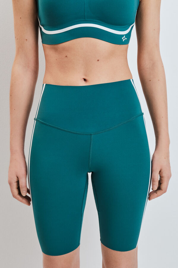 Dash and Stars Legging compresivo pirata verde verde
