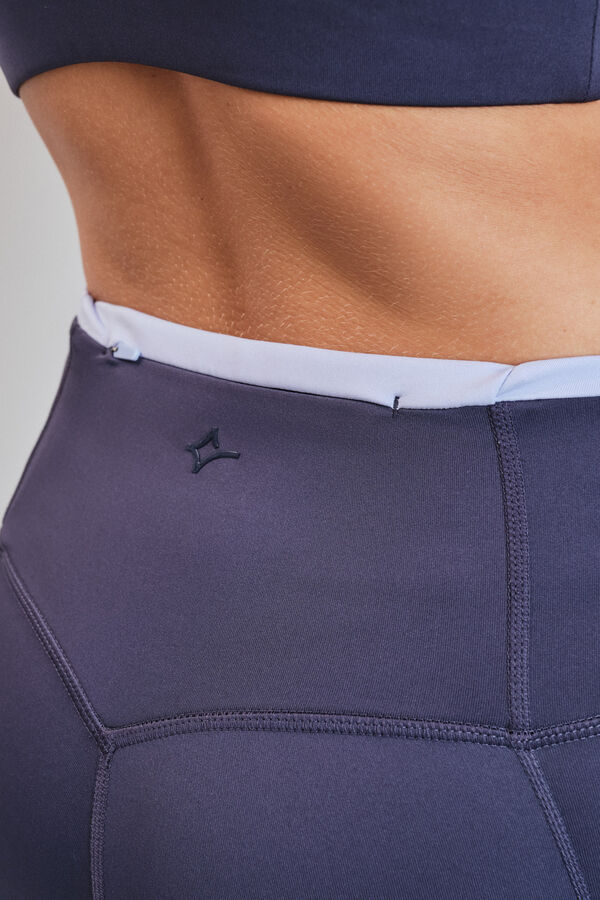 Dash and Stars Leggings 4D STRETCH gris oscuro azul