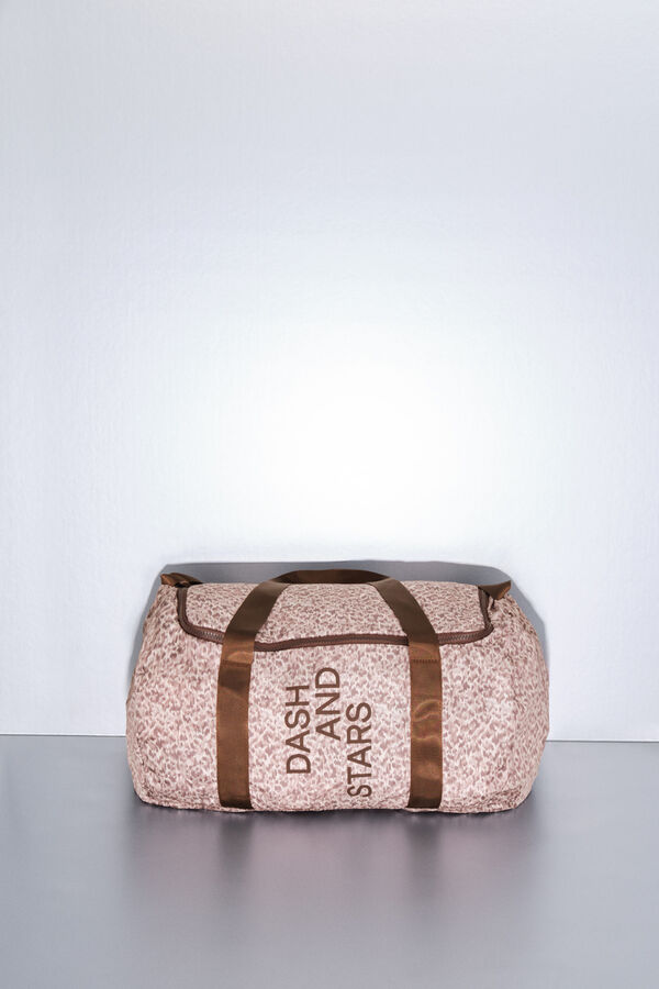 Dash and Stars Bolsa deportivo plegable con estampado animal . nude