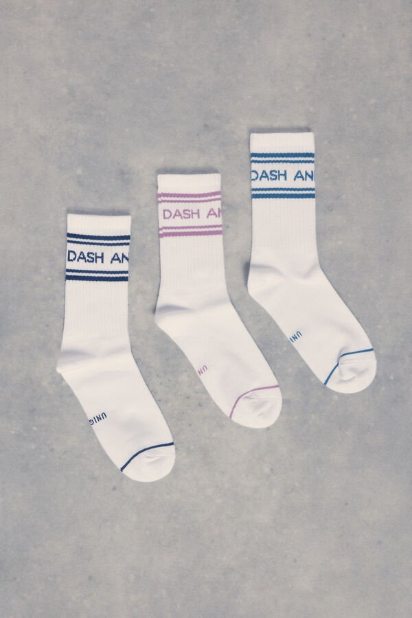 Dash and Stars Pack 3 calcetines técnicos estampado