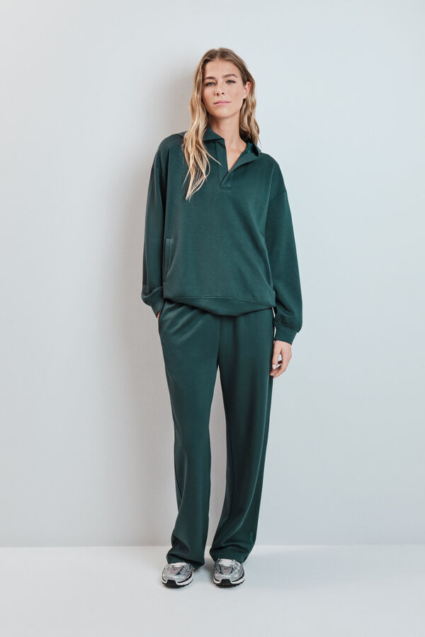 Dash and Stars Sudadera con capucha verde verde