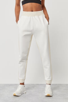 Dash and Stars Pantalón jogger algodón bicolor beige