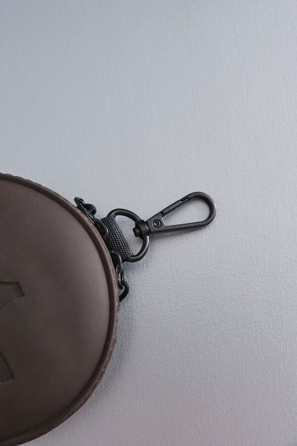 Dash and Stars Monedero colgante café