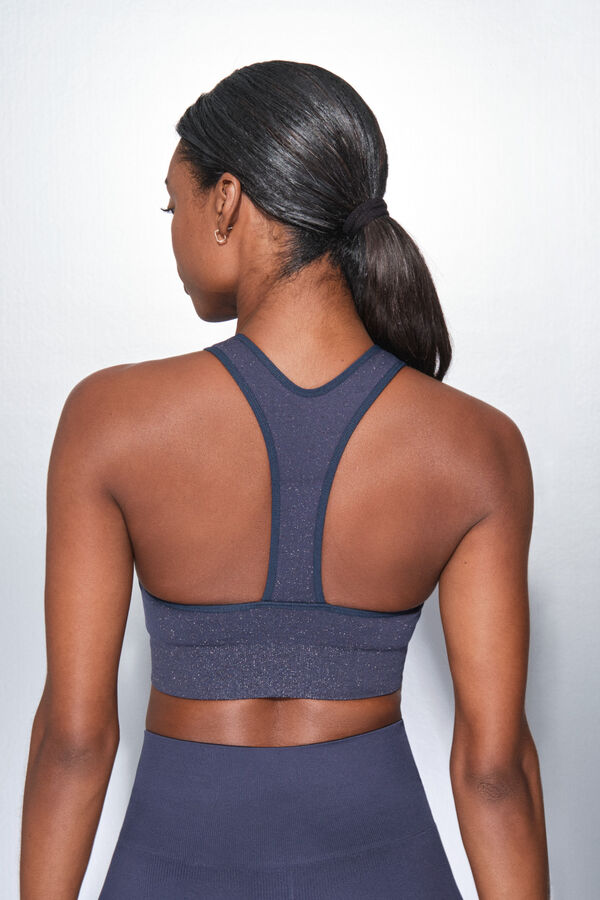 Dash and Stars Brasier deportivo azul SEAMLESS COMFORT azul