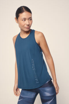Dash and Stars Camiseta microfibra halter azul azul