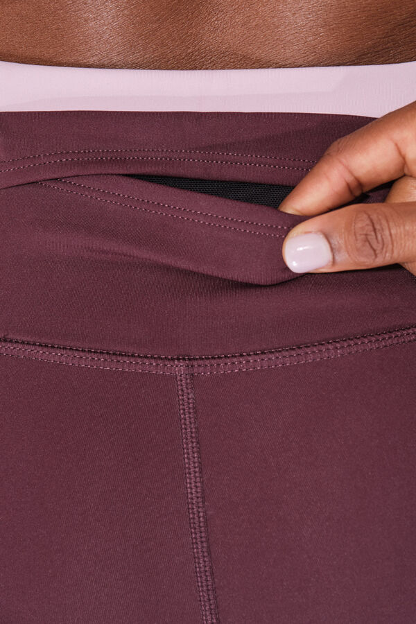 Dash and Stars Pantal&oacute;n legging THERMAL morados rosa