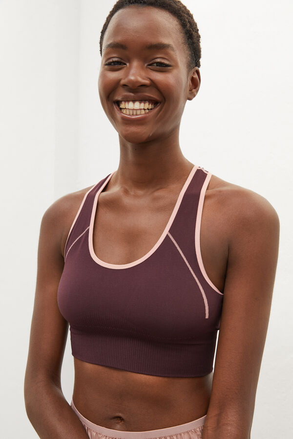 Dash and Stars Top deportivo reversible rosa rosa