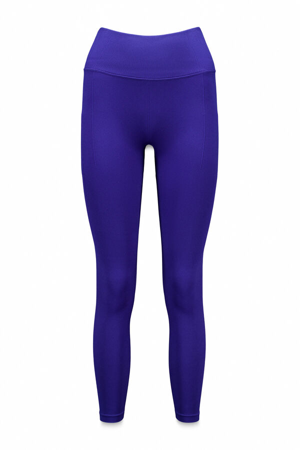 Dash and Stars Pantalón legging push up azules de ajuste sin costuras azul