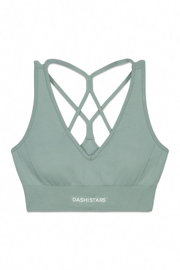 Dash and Stars Brasier deportivo SEAMLESS COMFORT verde verde