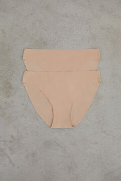 Dash and Stars Pack de 2 panties clásica color nude cortadas a láser café