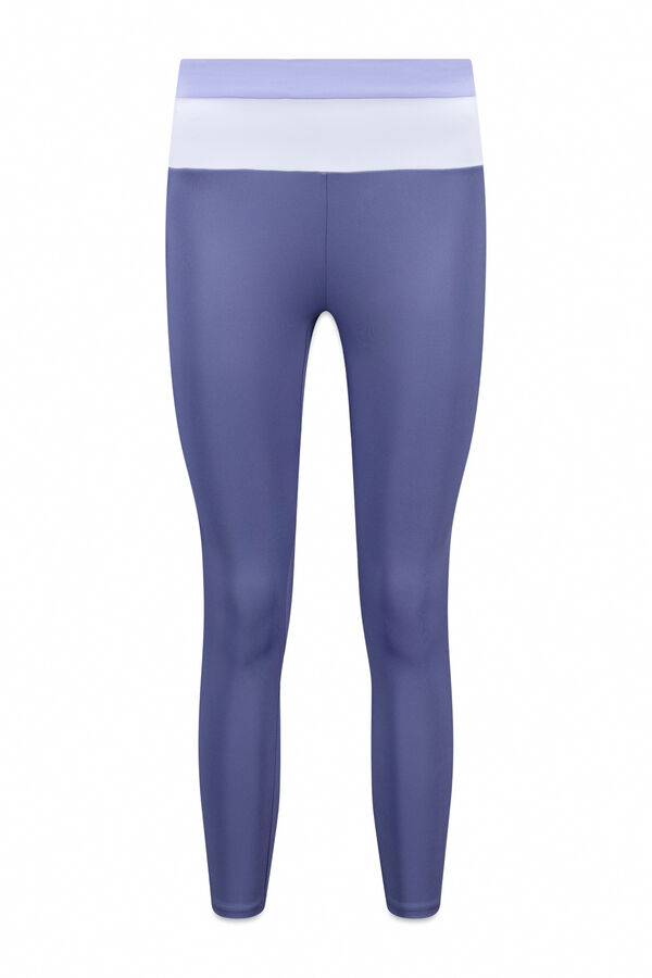 Dash and Stars Leggings capri 4D STRETCH color block azul azul