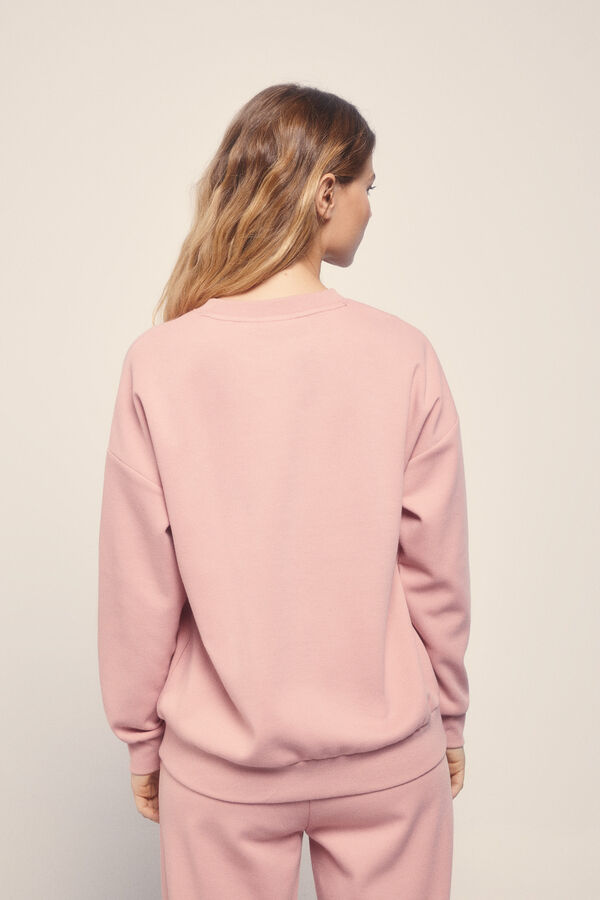 Dash and Stars Sudadera felpa piqué rosa rosa