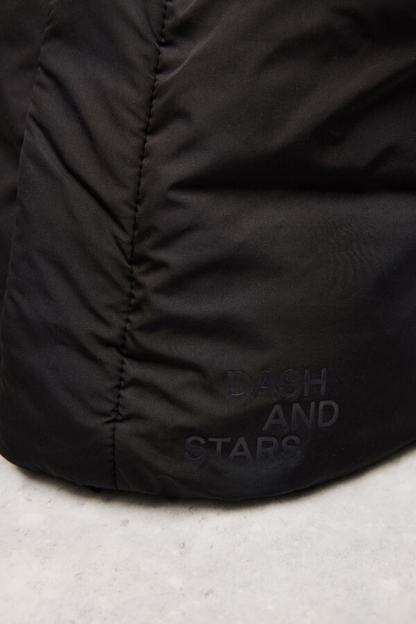 Dash and Stars Cuello deportivo acolchado negro negro