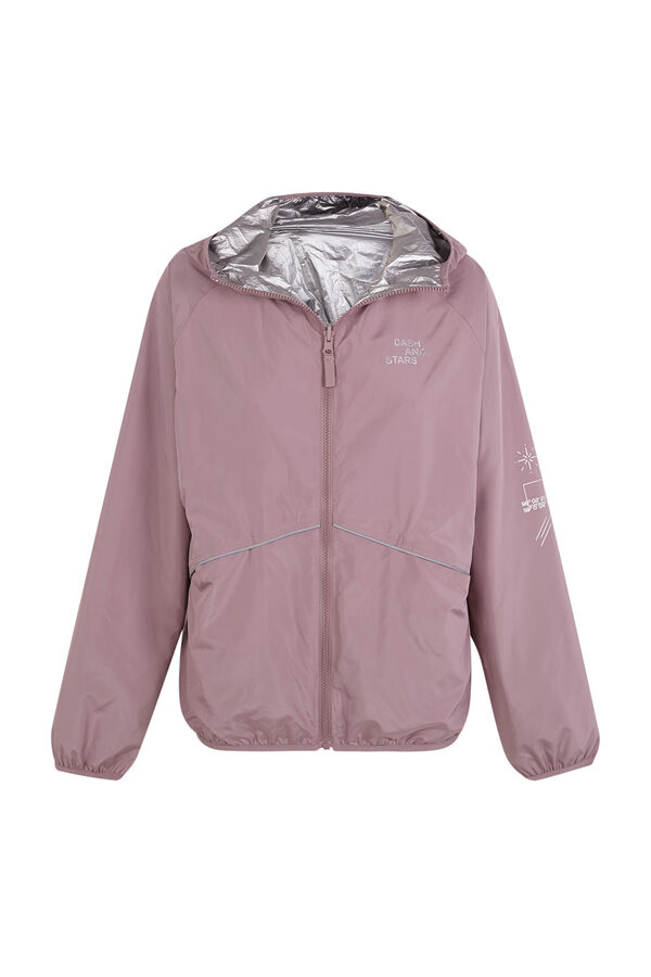Dash and Stars Chaqueta reversible tejido técnico ligero rosa