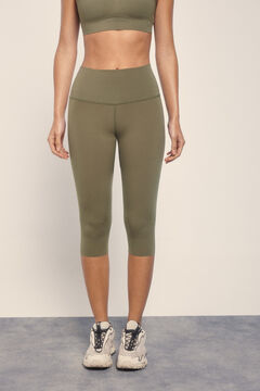 Dash and Stars Leggings COMPRESSIVE pirata caqui estampado