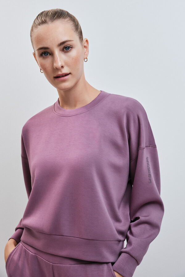 Dash and Stars Sudadera college de modal granate morado/lila