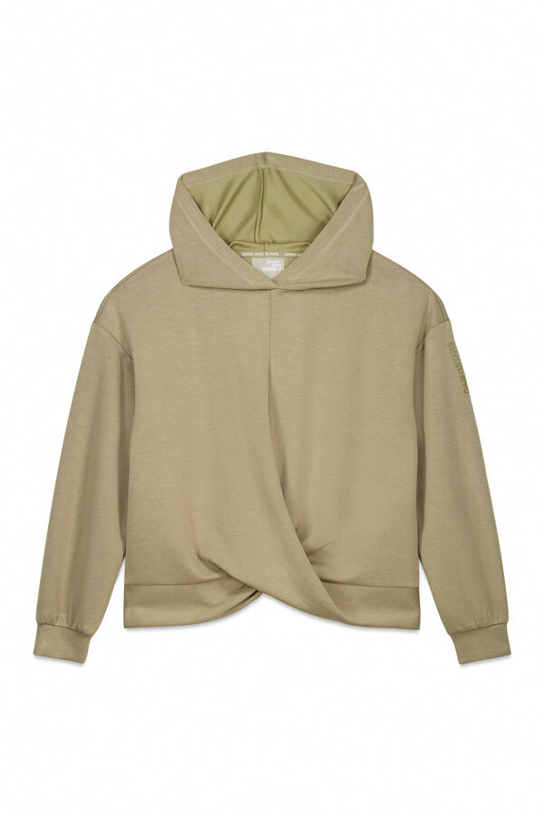 Dash and Stars Sudadera sudadera caqui beige