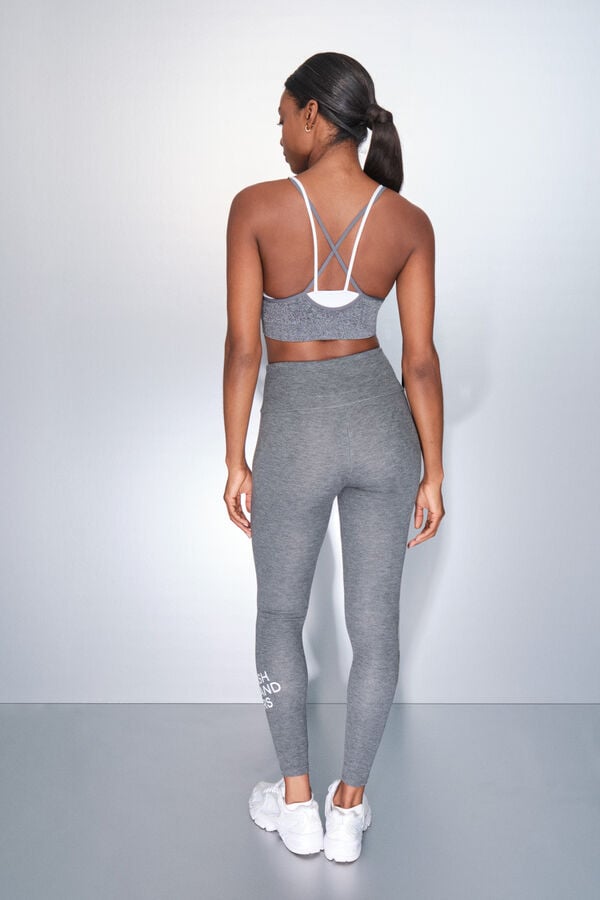 Dash and Stars Pantalón legging largos grises gris