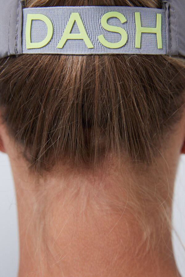 Dash and Stars Gorra water repellent plateada gris