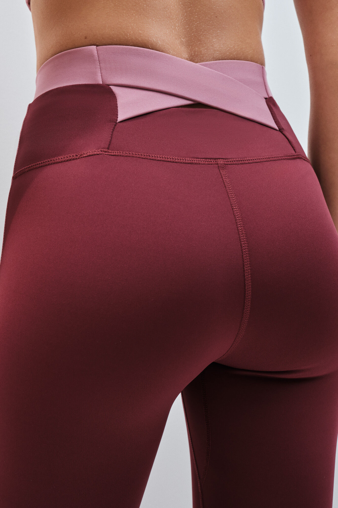Dash and Stars Leggings largos 4D STRETCH burgundy