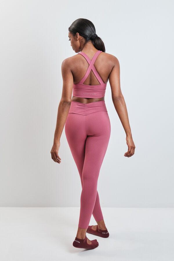 Dash and Stars Leggings largo SOFT MOVE rosa rosa