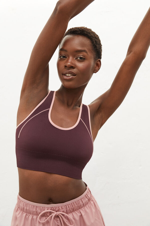 Dash and Stars Top deportivo reversible rosa rosa