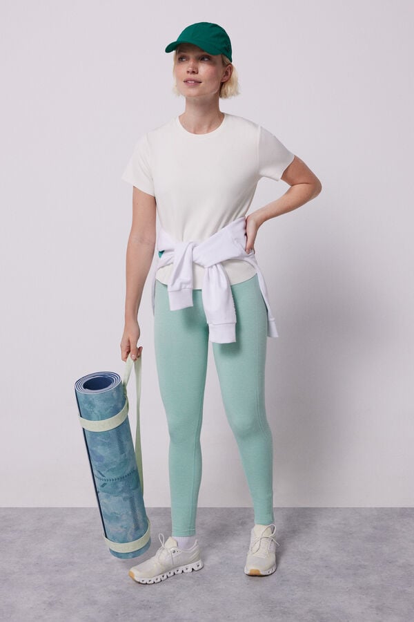Dash and Stars Leggings menta Seamless Comfort verde