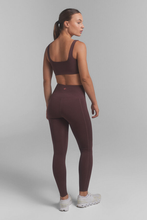 Dash and Stars Leggings 4D STRETCH granate. púrpura