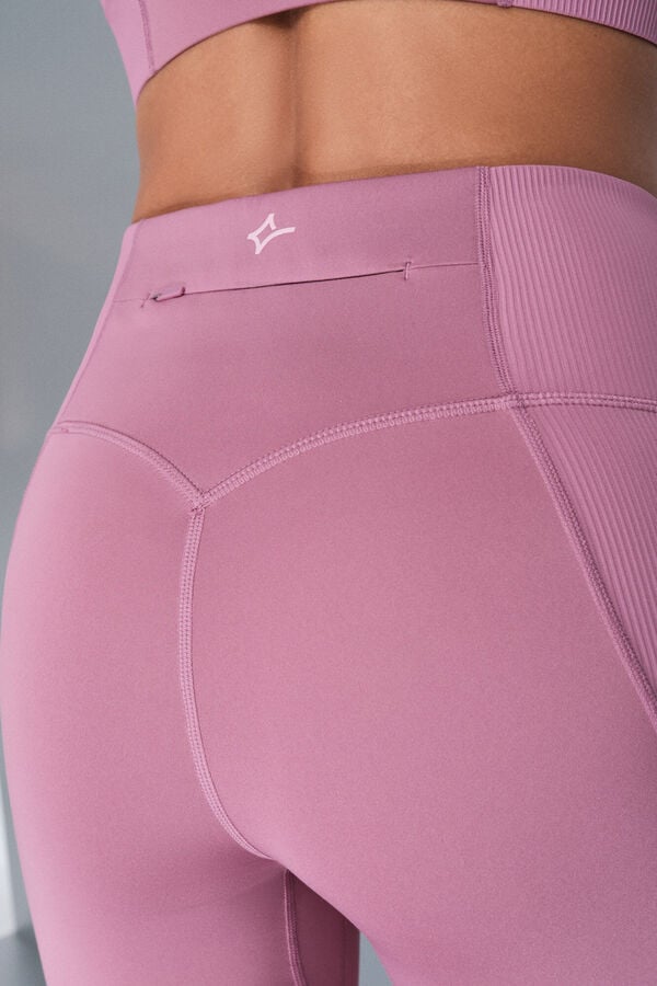 Dash and Stars Pantalón legging de ciclismo rosas 4D STRETCH rosa