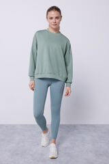 Dash and Stars Sudadera gris modal verde