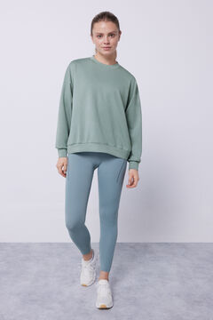 Dash and Stars Sudadera gris modal verde