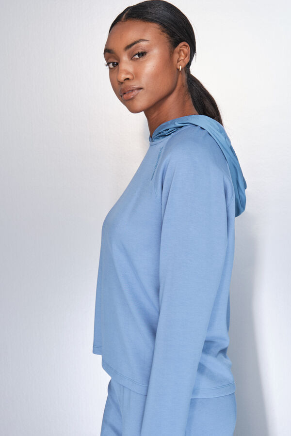 Dash and Stars Sudadera azul de soft touch azul