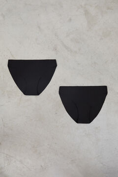 Dash and Stars Pack de 2 panties clásica negras cortadas a láser negro