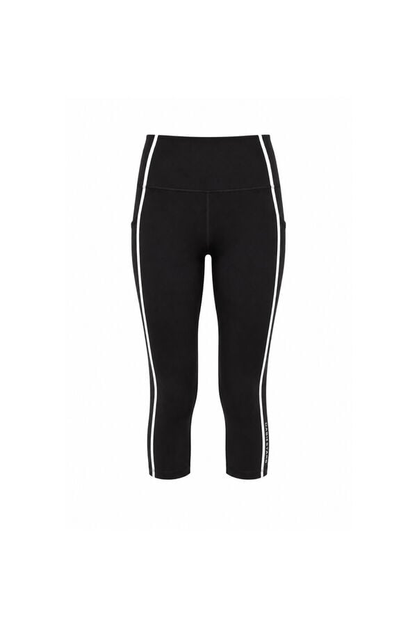 Dash and Stars Leggings pirata 4D STRETCH negro negro