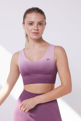 Dash and Stars Sujetador deportivo degradado morado Seamless Comfort  púrpura