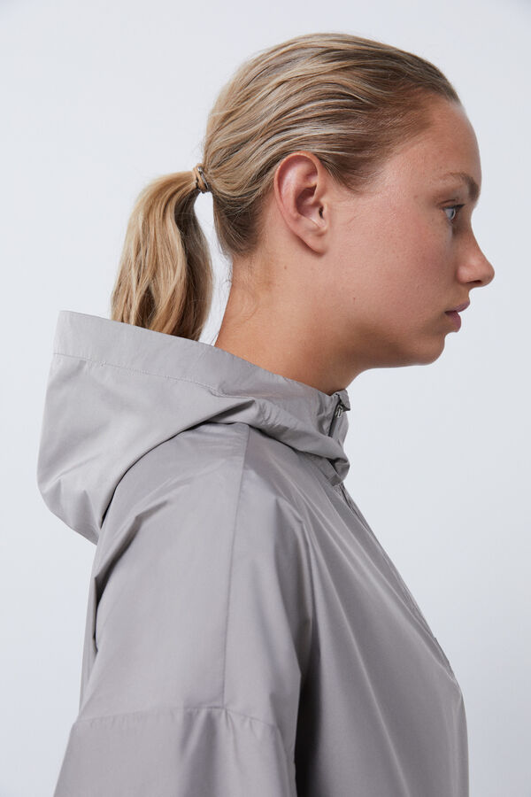 Dash and Stars Chamarra canguro wind resistant gris