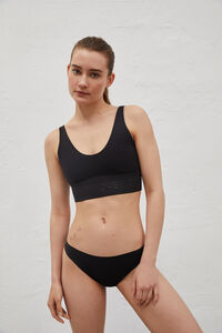 Dash and Stars Pack de 2 panties clásica negras cortadas a láser negro