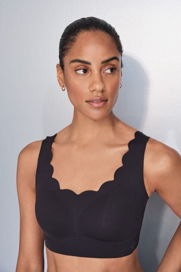 Dash and Stars Brasier deportivo negro COMPRESIVO negro